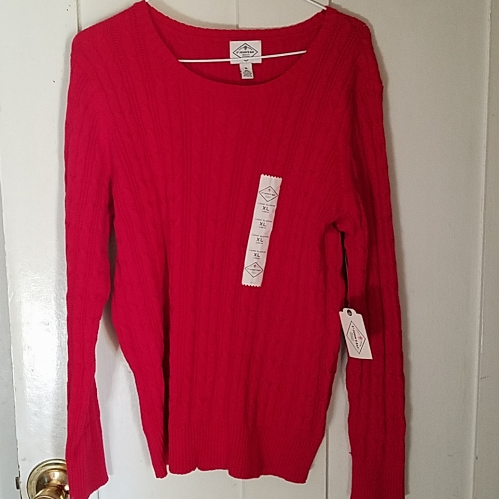 Womens long sleeve crew sweater